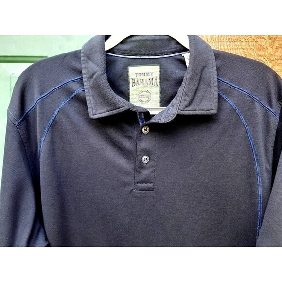 Tommy Bahama Bungalow Polo Dark Blue Size L - Picture 5 of 6